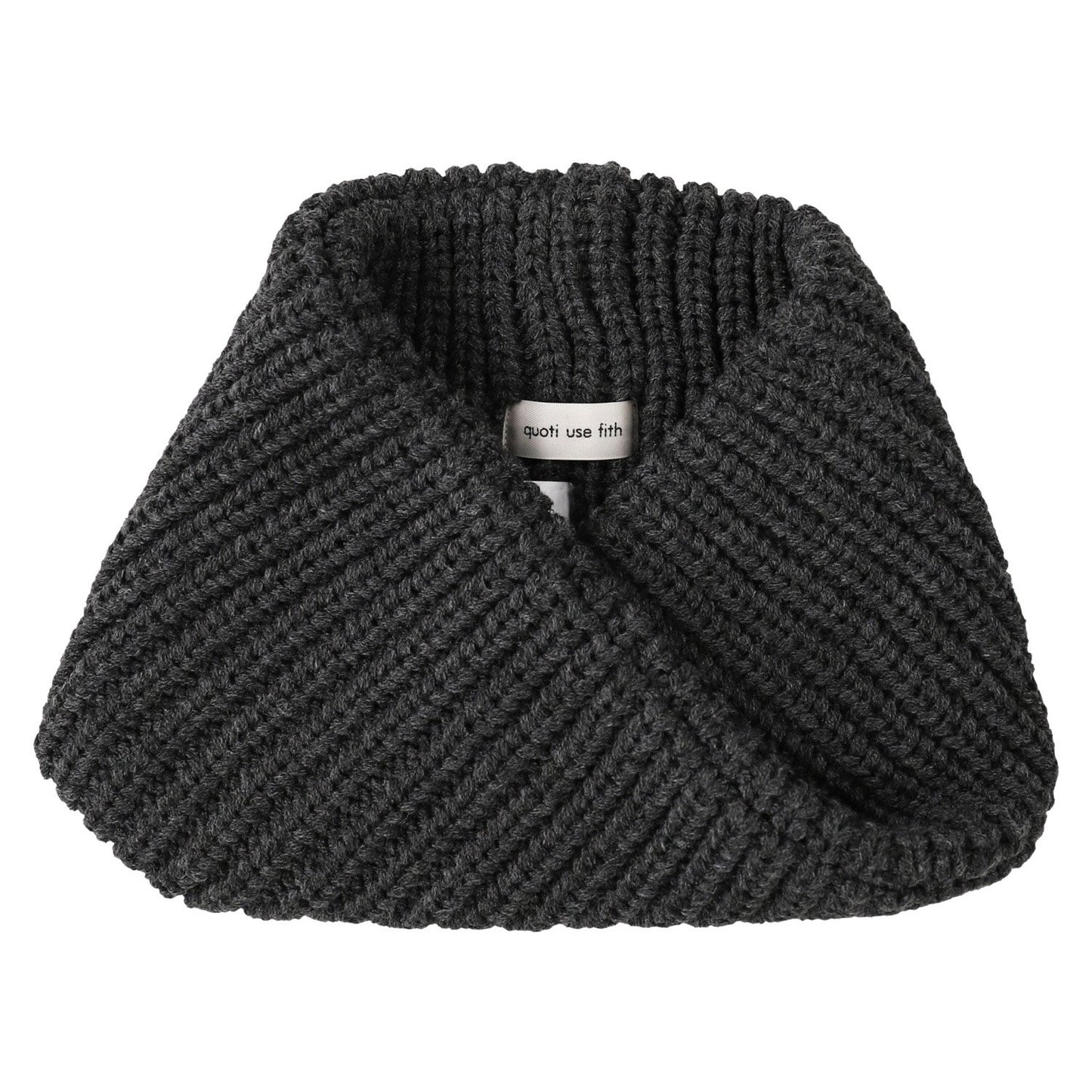 儿童深灰色围巾