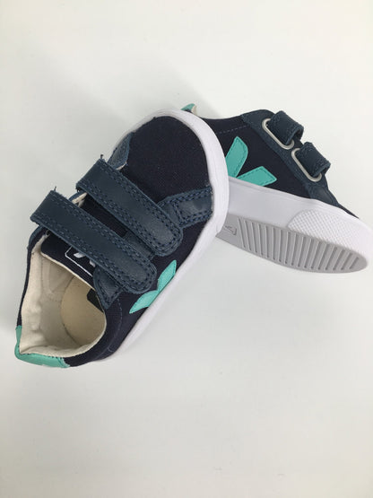 Baby Blue Velcro Canvas Shoes