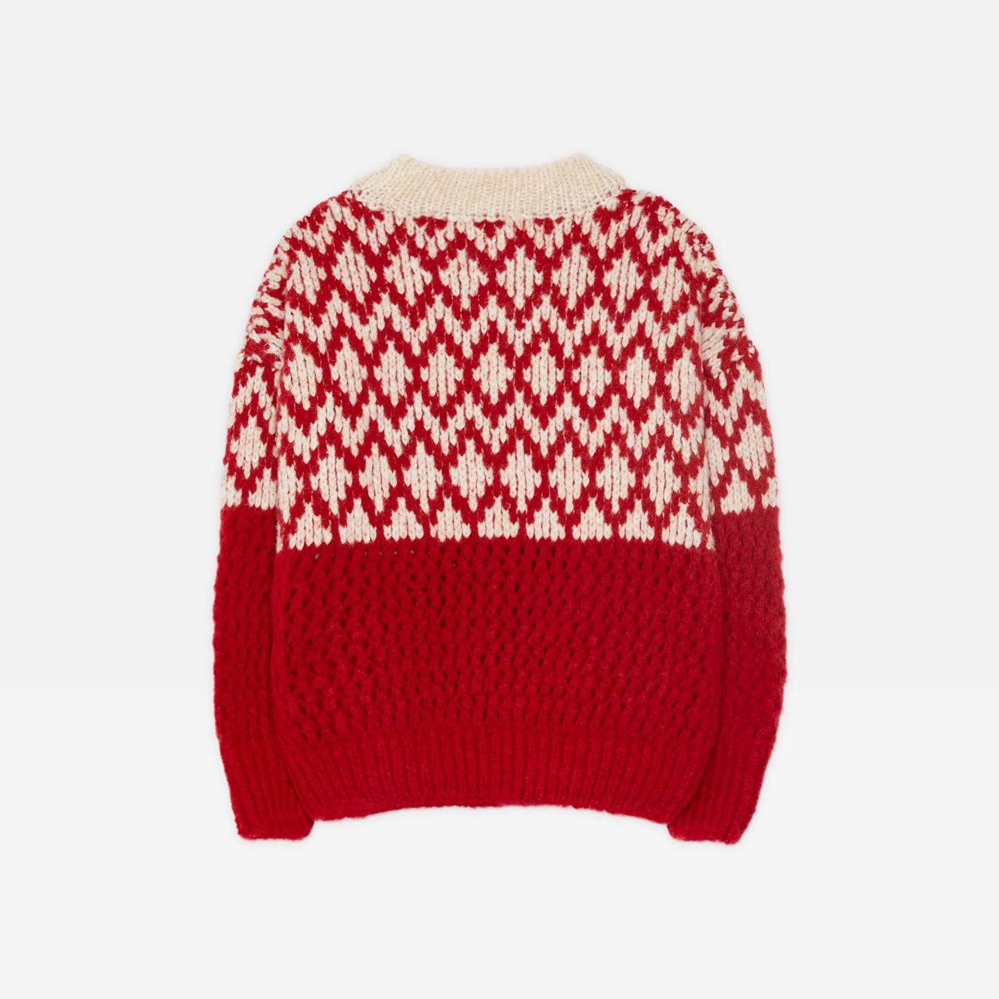 儿童红色羊毛毛衣