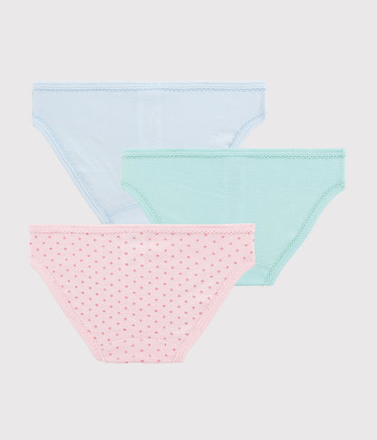 Girls Multicolor Cotton Underwear Set(3 Pack)