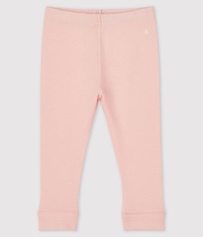 女婴粉色棉打底裤