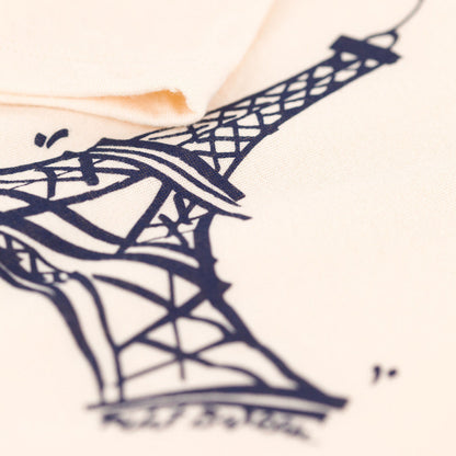 儿童白色印花棉T恤