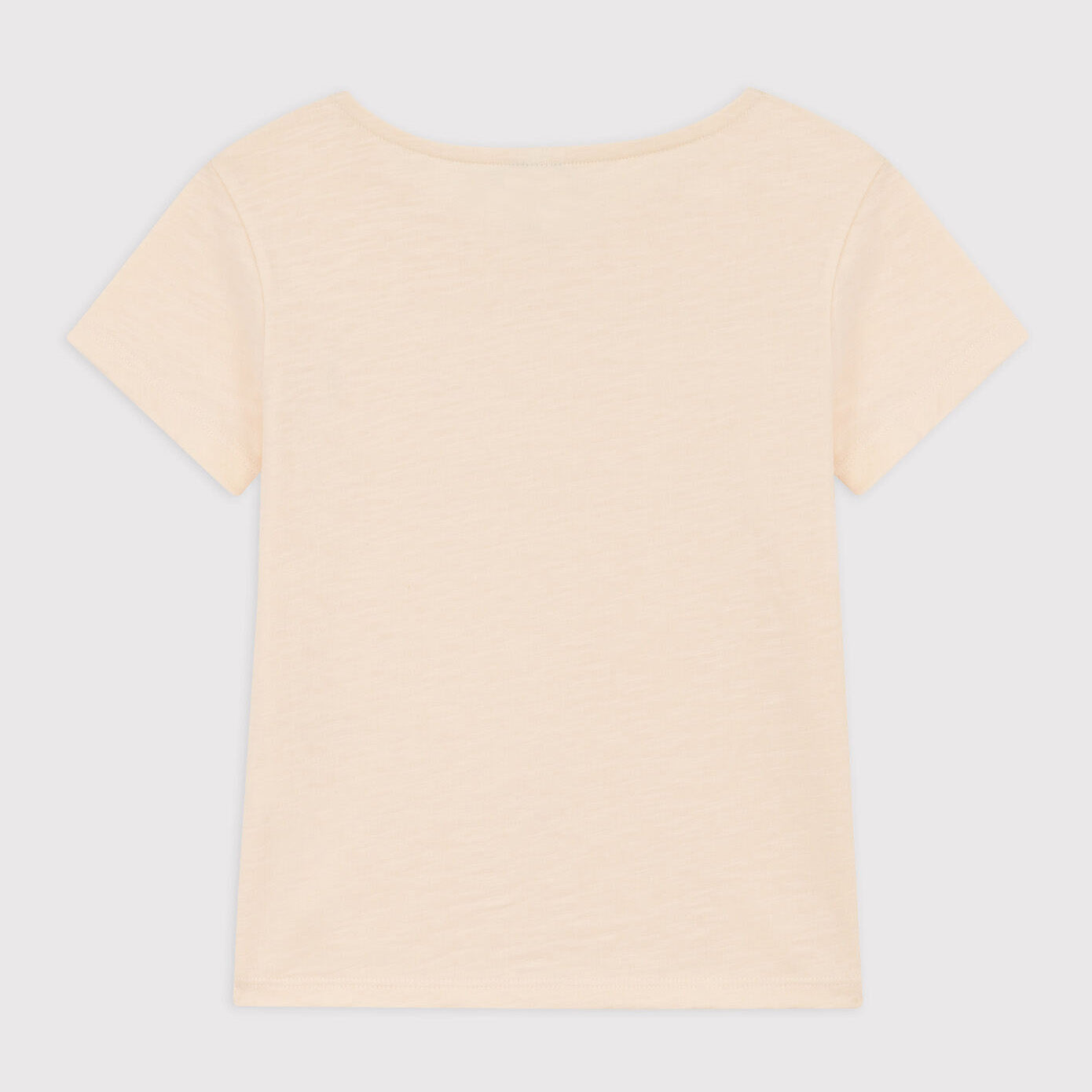 女童白色Logo棉T恤