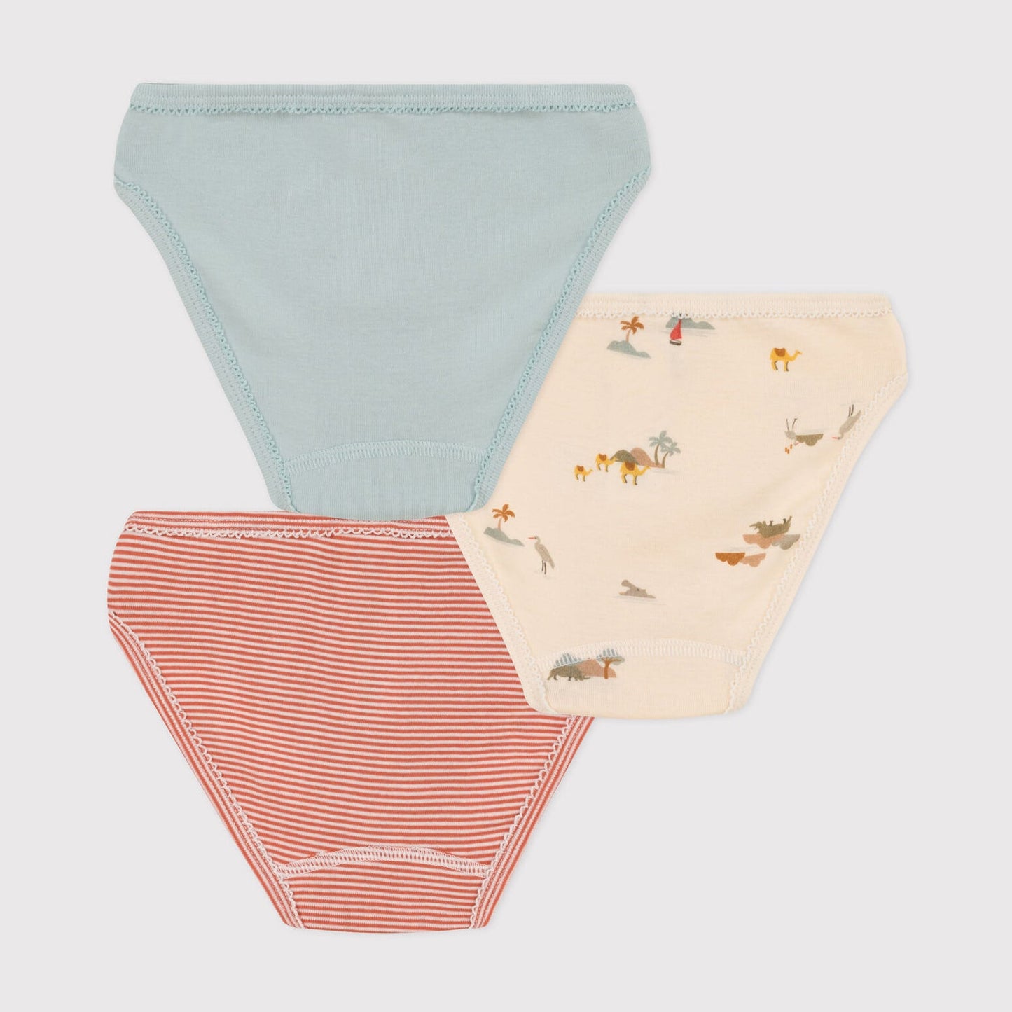 女童彩色棉内裤套装