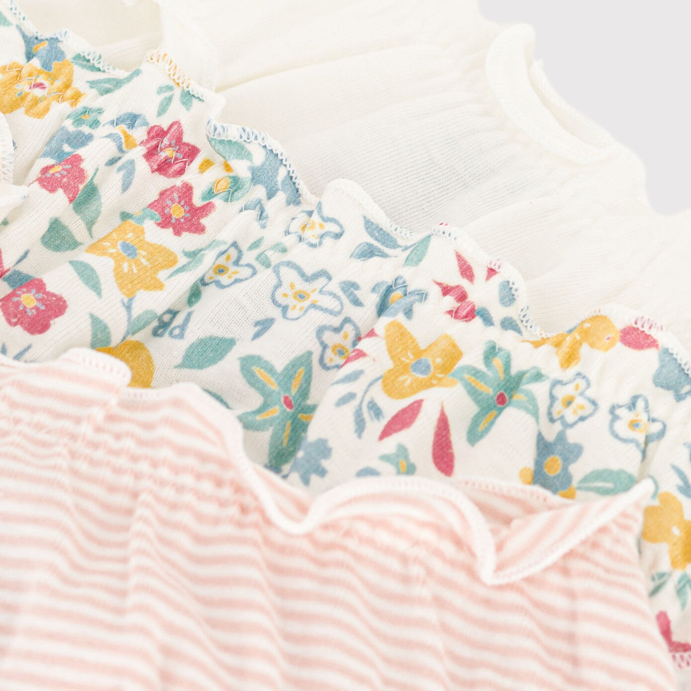 女童彩色碎花棉内裤套装(3件)