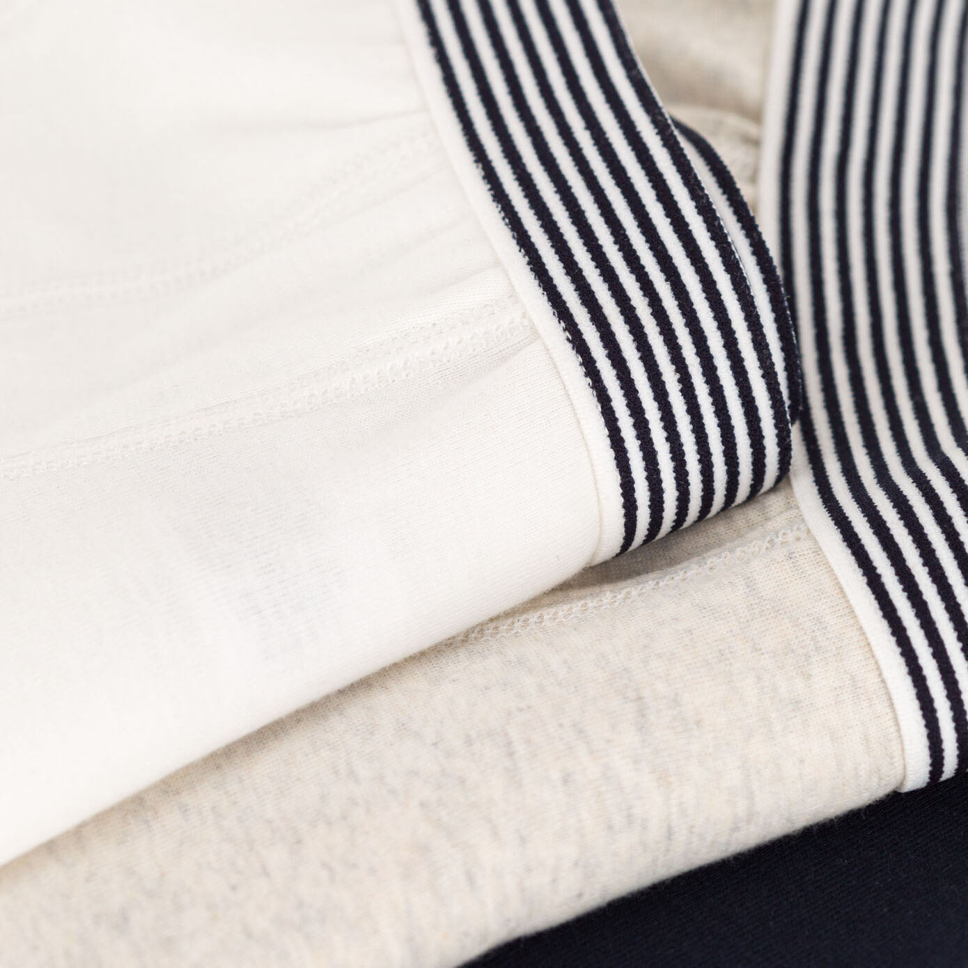 男童白色棉内裤套装(3件)