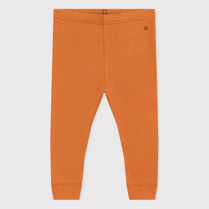 女婴橙黄色棉打底裤