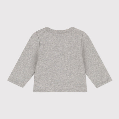 婴儿灰色棉开衫