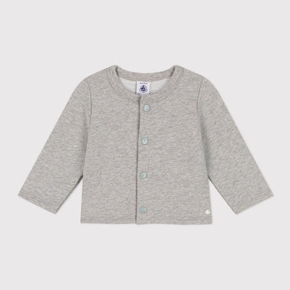 婴儿灰色棉开衫