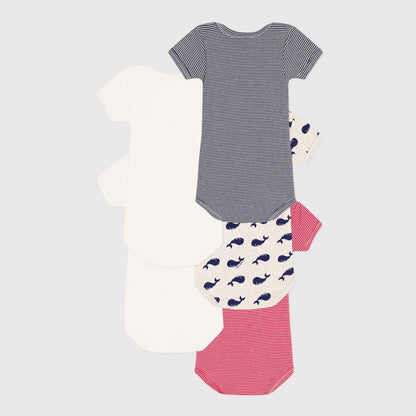 婴儿彩色棉连体衣套装(5件)