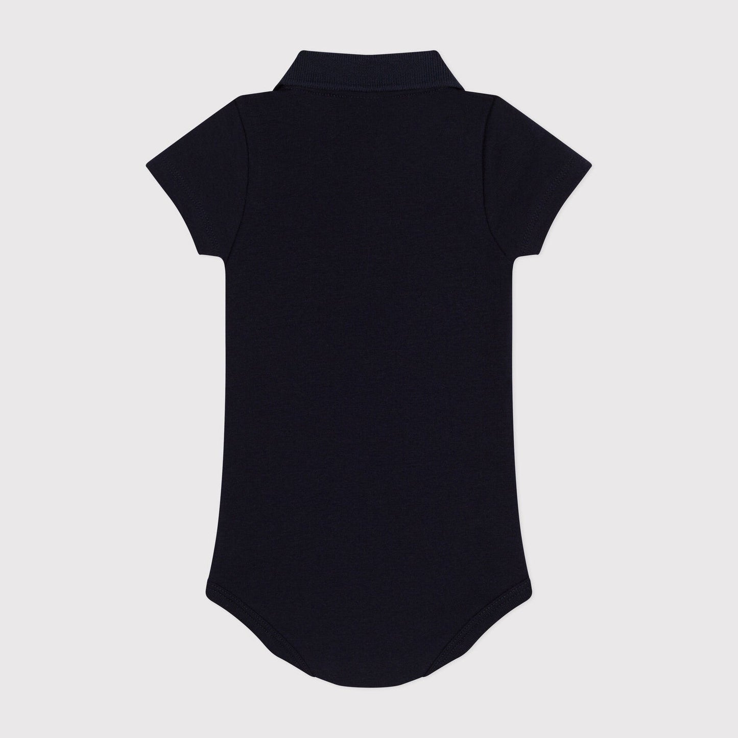 男婴藏青色棉连体衣