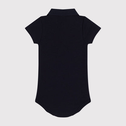 男婴藏青色棉连体衣