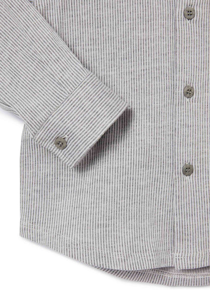 Boys Cloud Grey Cotton Shirt