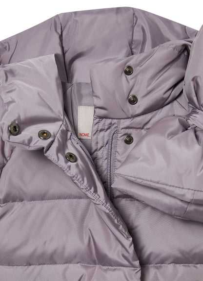 Girls Mauve Padded Down Coat