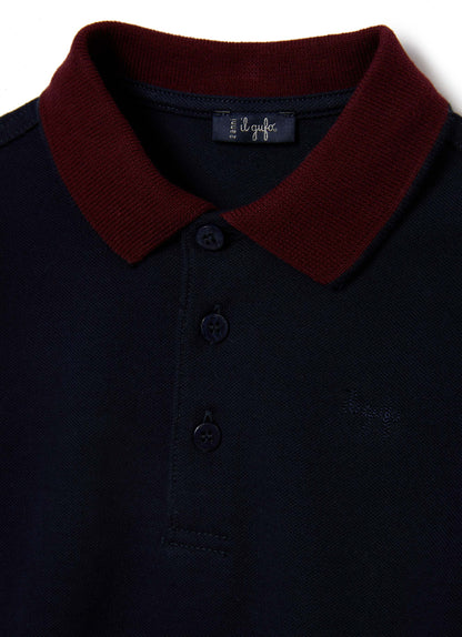 Boys Blue Cotton Poloshirt