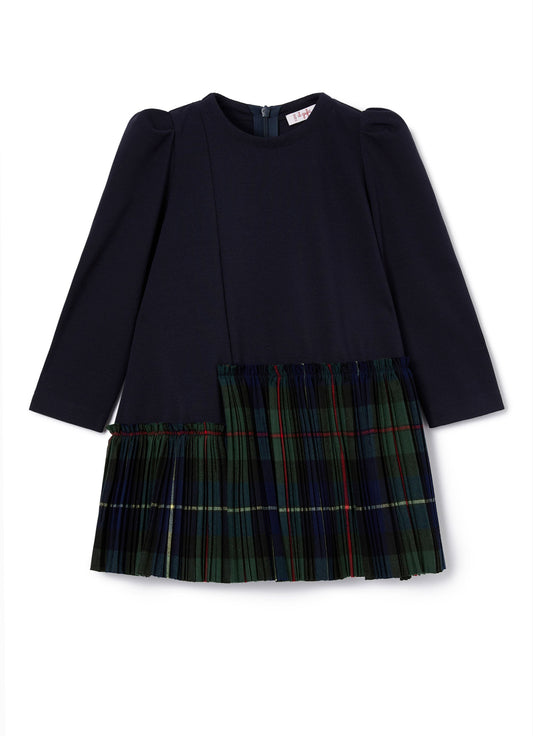 女童藏蓝色连衣裙