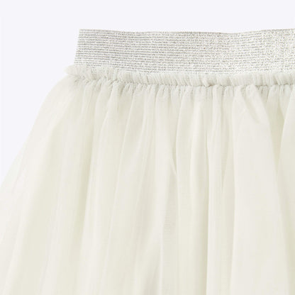 女童白色纱裙