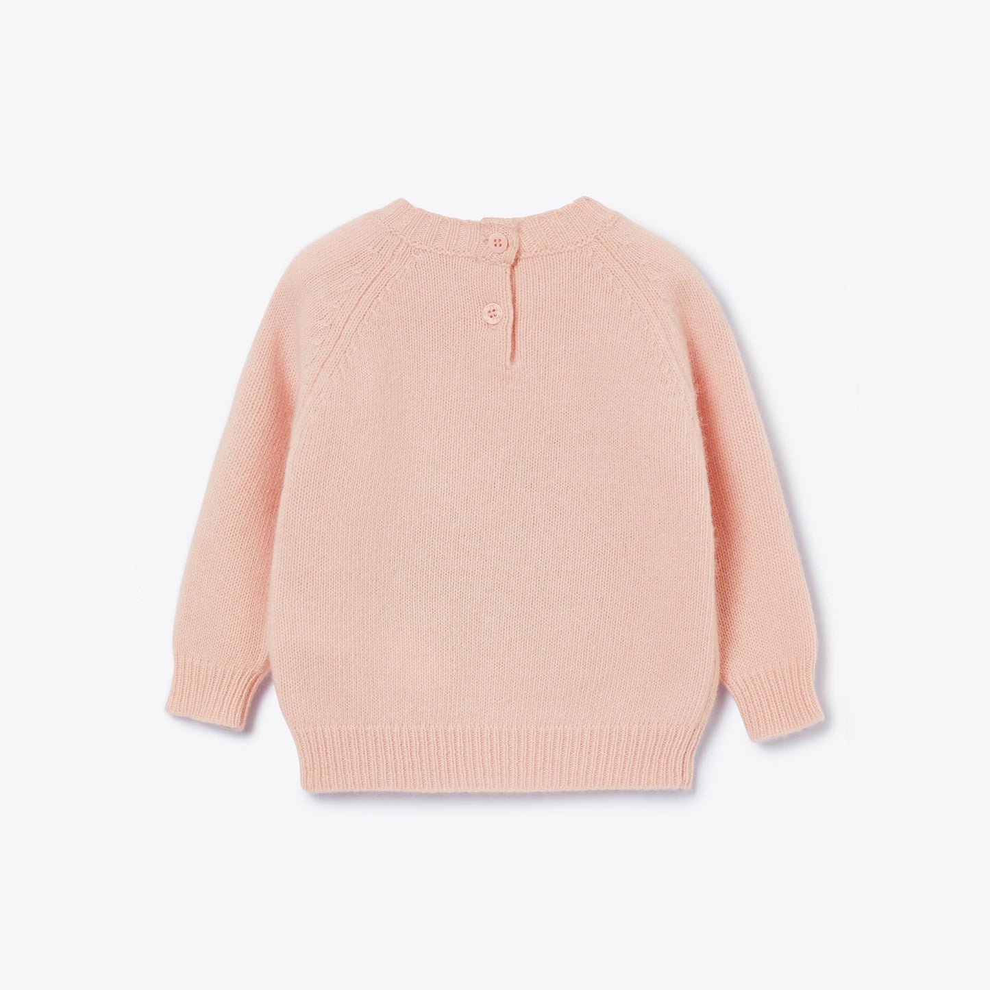 女童粉色小熊羊毛毛衣