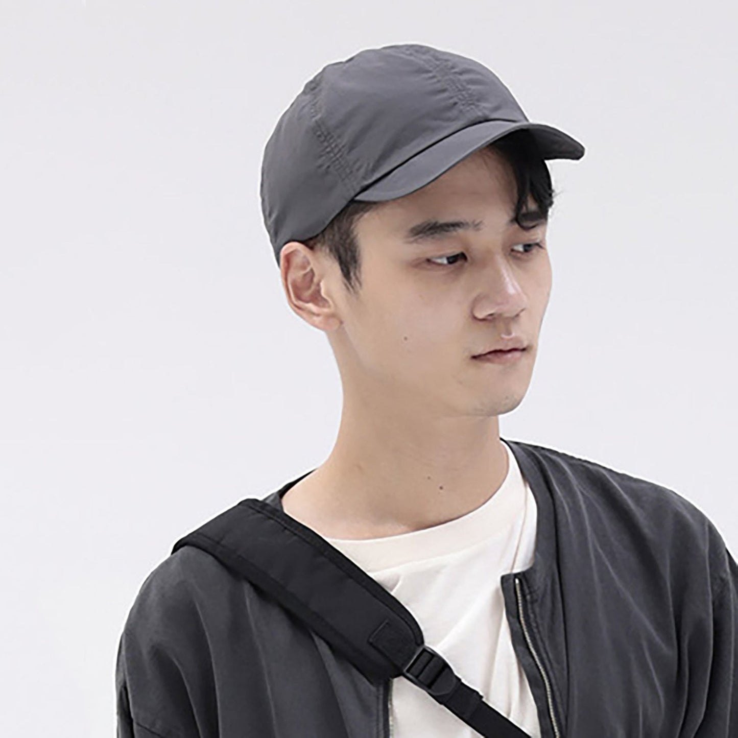 儿童木炭色防紫外线帽子