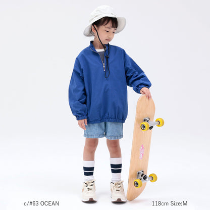 儿童蓝色牛仔短裤