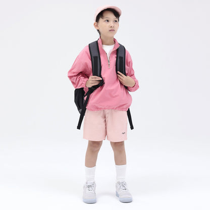 儿童粉色棉上衣