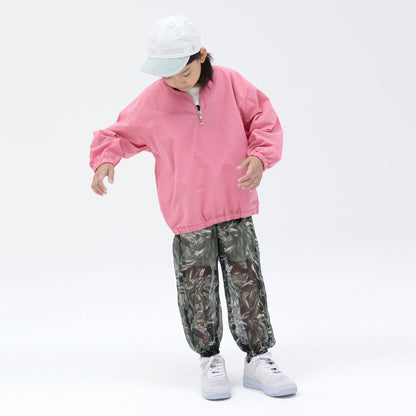 儿童粉色棉上衣