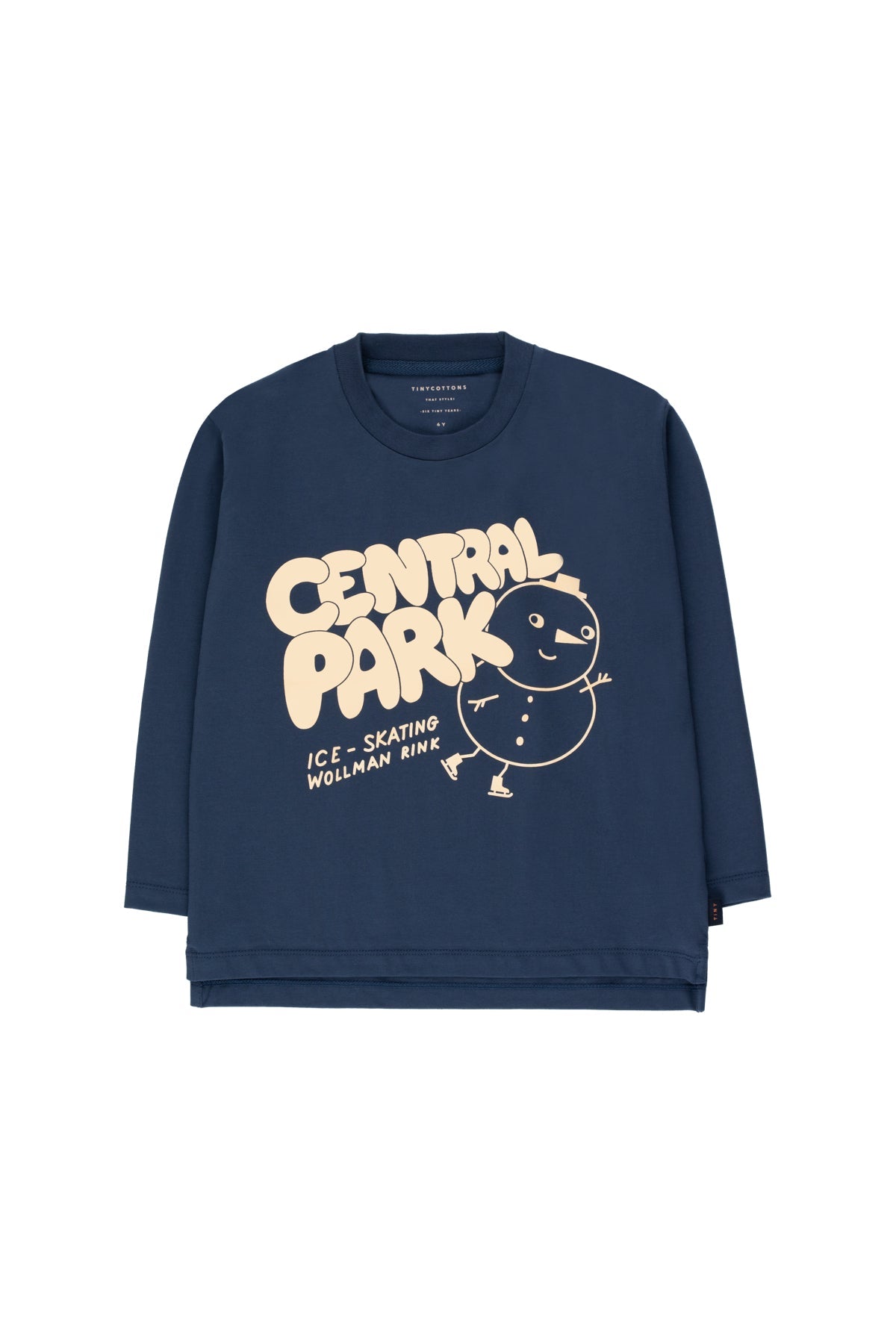 Boys & Girls Light Navy  CENTRAL PARK  Pima Cotton T-Shirt