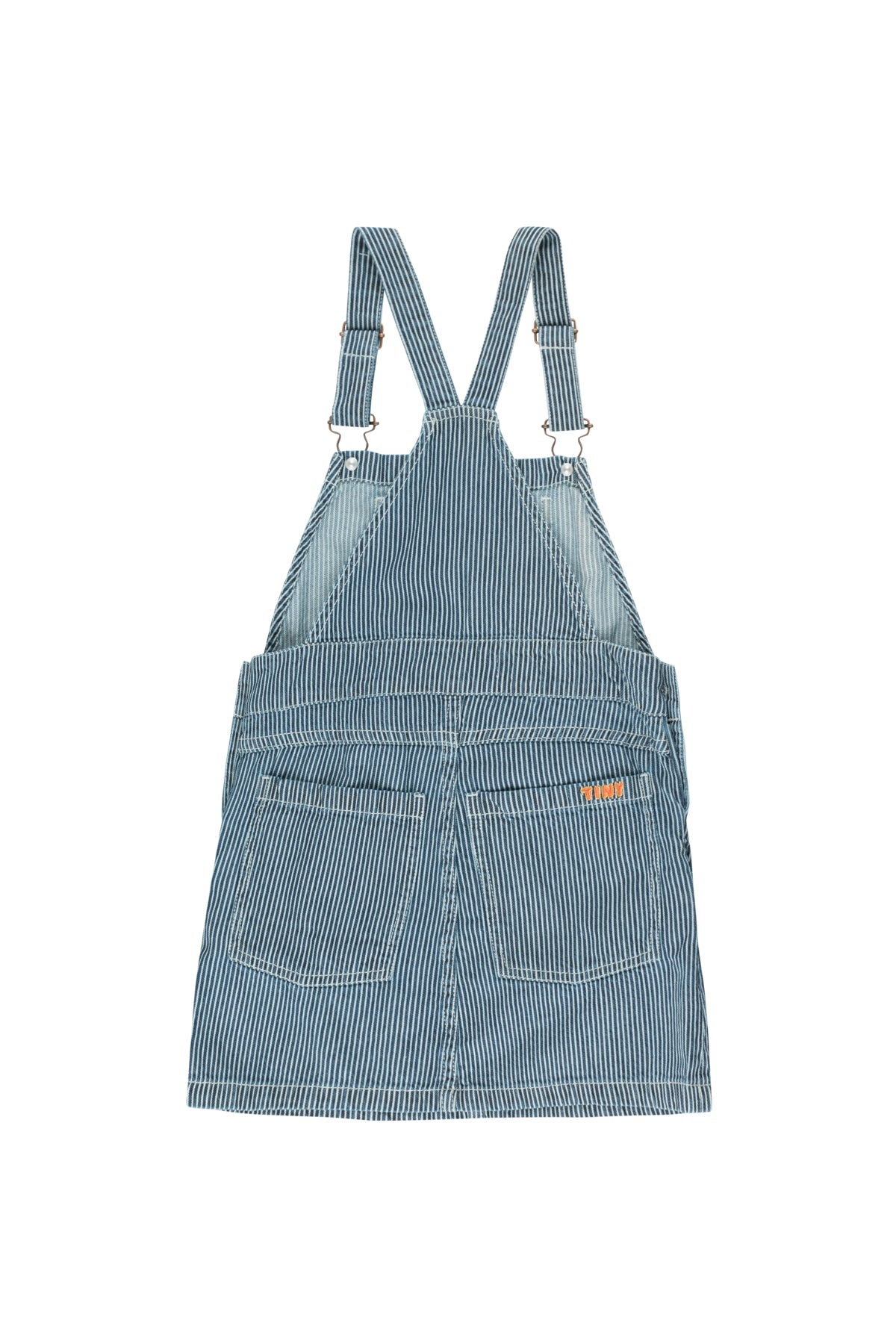 Girls Stripe Denim Cotton Short Dress