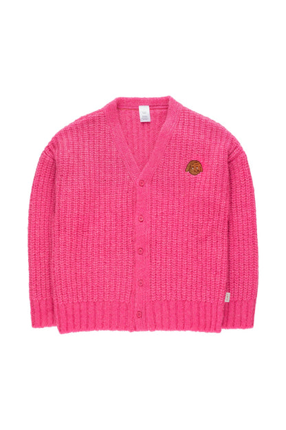 Boys & Girls Bubble Gum Chunky Knit Cardigan