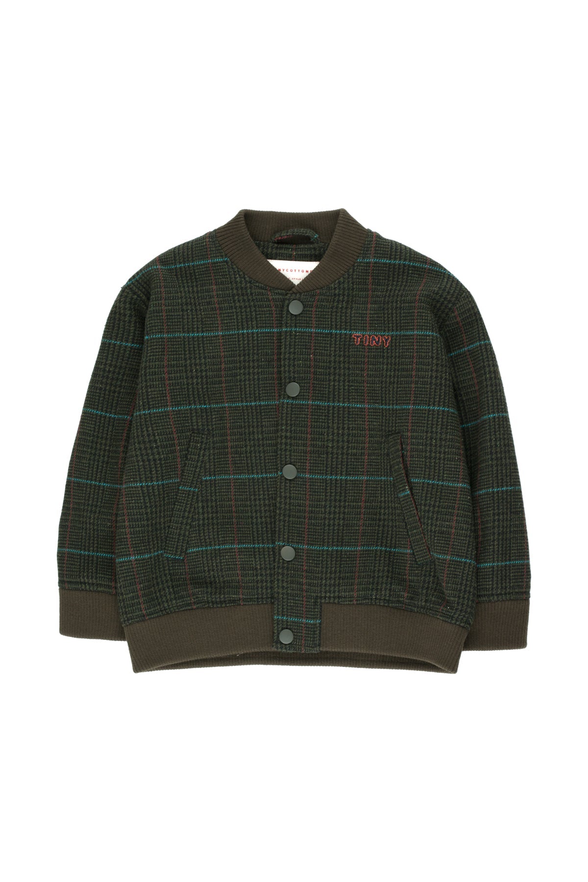 儿童彩色粗花呢棒球服夹克