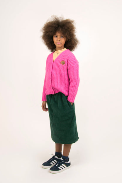 Boys & Girls Bubble Gum Chunky Knit Cardigan