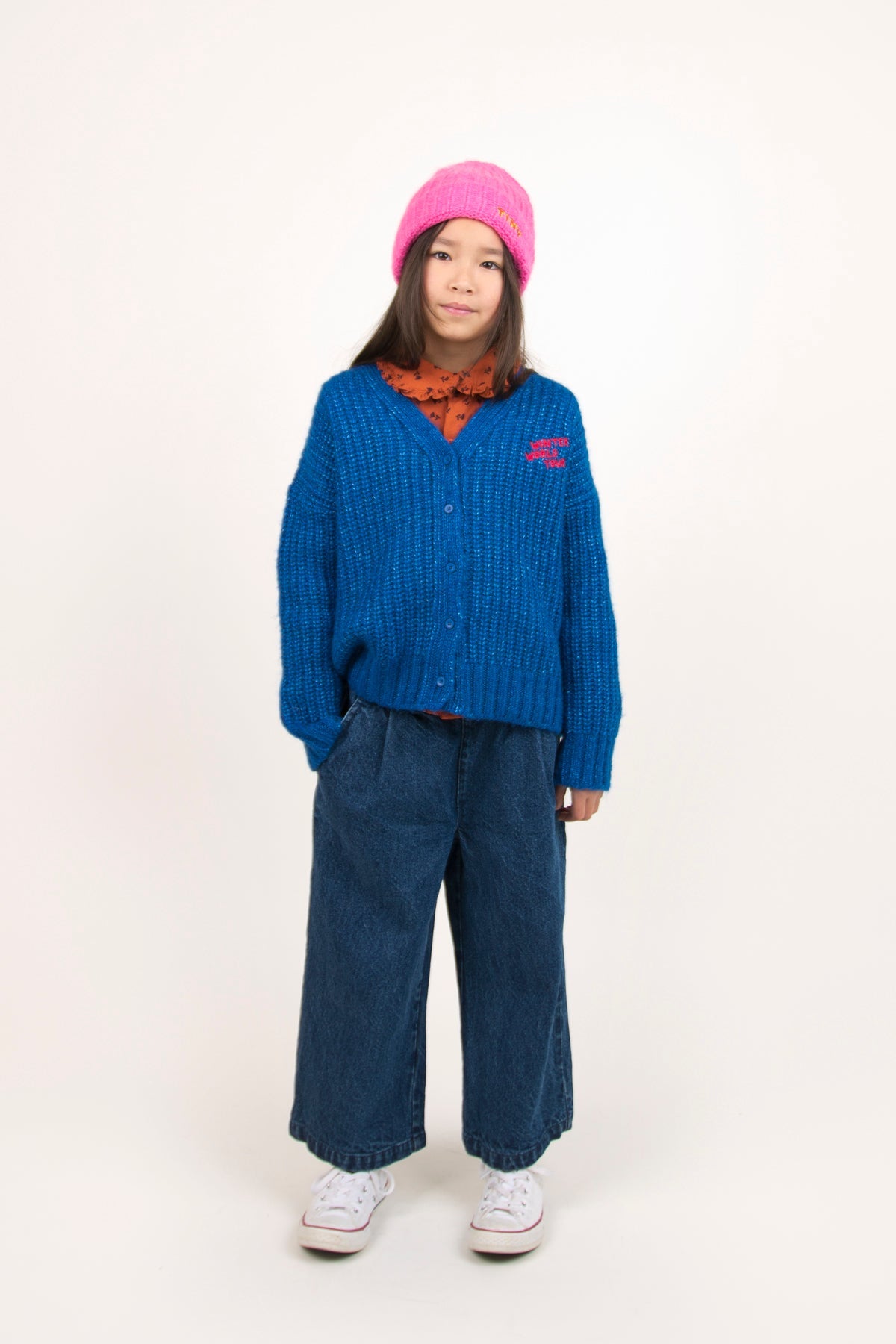 Boys & Girls Bubble Gum Logo Beanie