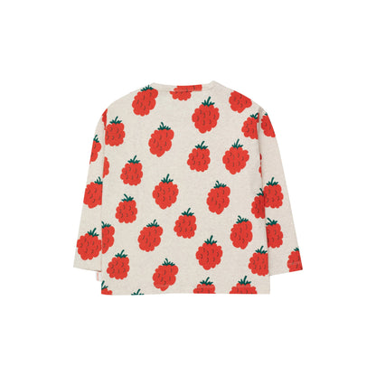 儿童白色印花棉T恤