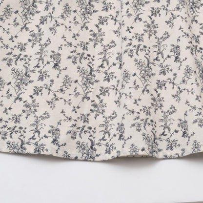 女童粉色花朵棉连衣裙