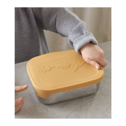 儿童黄色恐龙饭盒