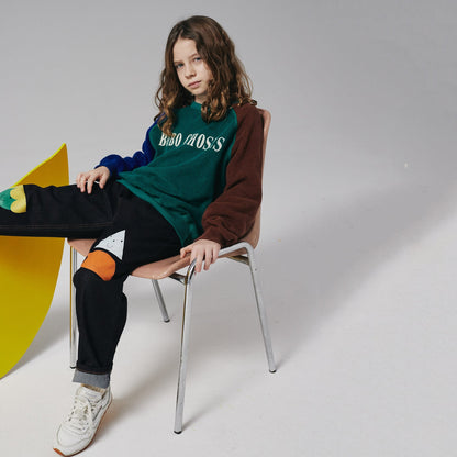 儿童藏青色牛仔裤