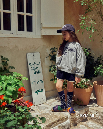 女童灰色Logo棉开衫