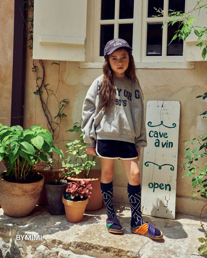 女童灰色Logo棉开衫