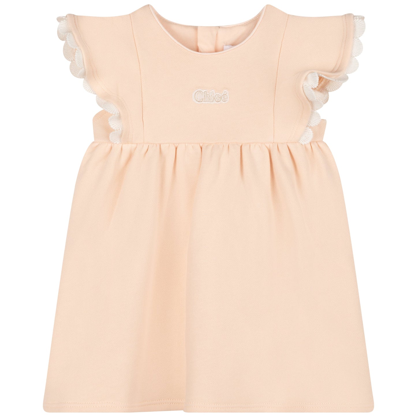 女婴浅粉色Logo连衣裙