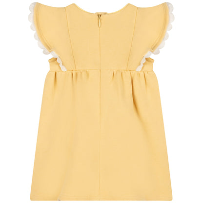 女婴黄色Logo连衣裙