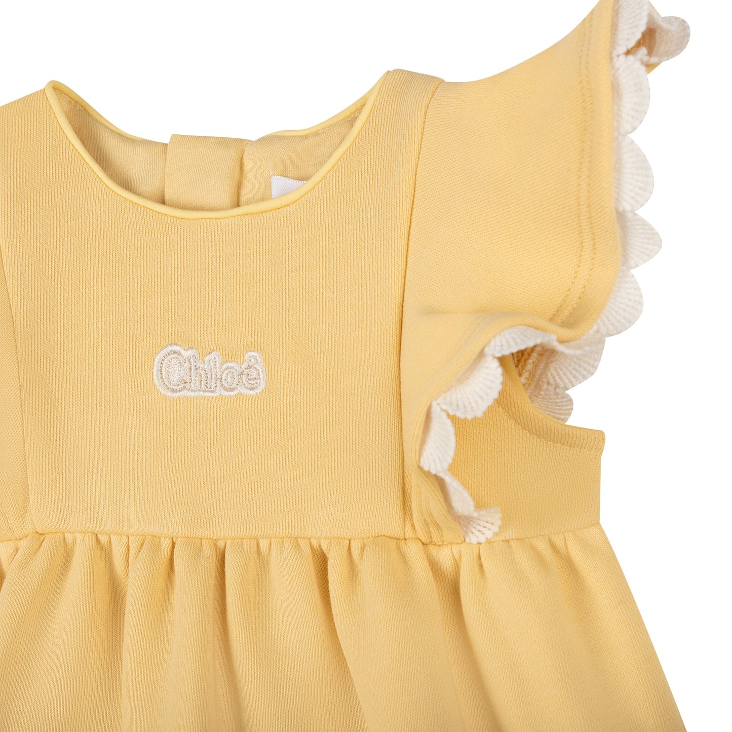 女婴黄色Logo连衣裙