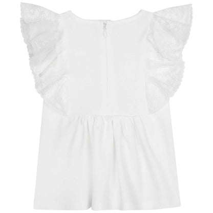 女婴白色连衣裙