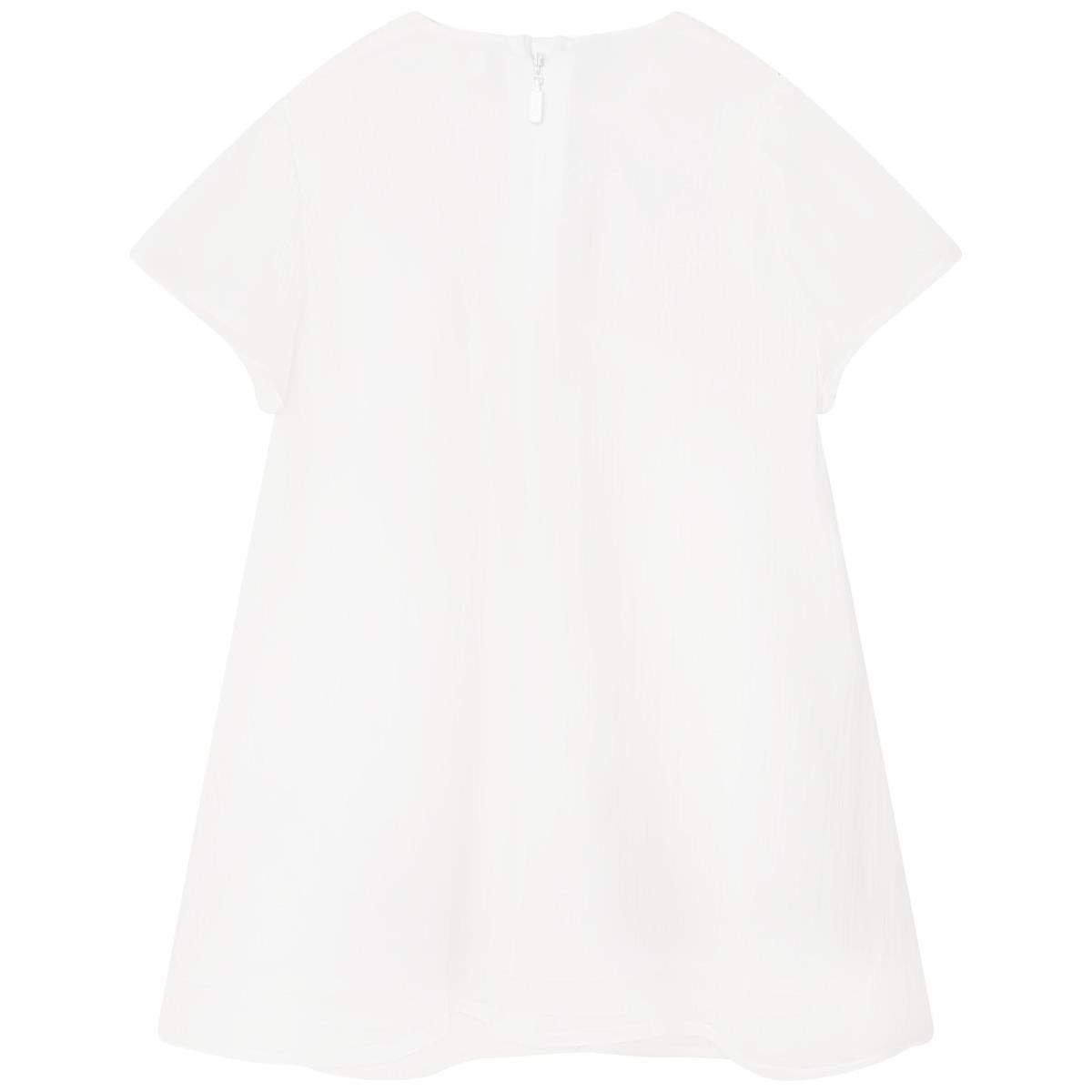 女婴白色连衣裙