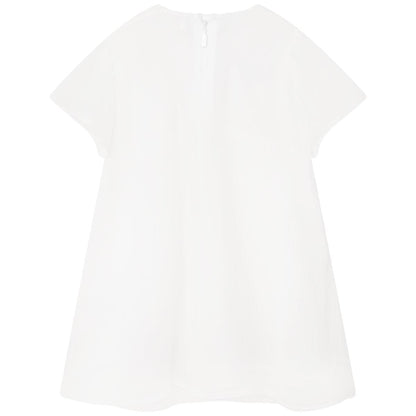 女婴白色连衣裙