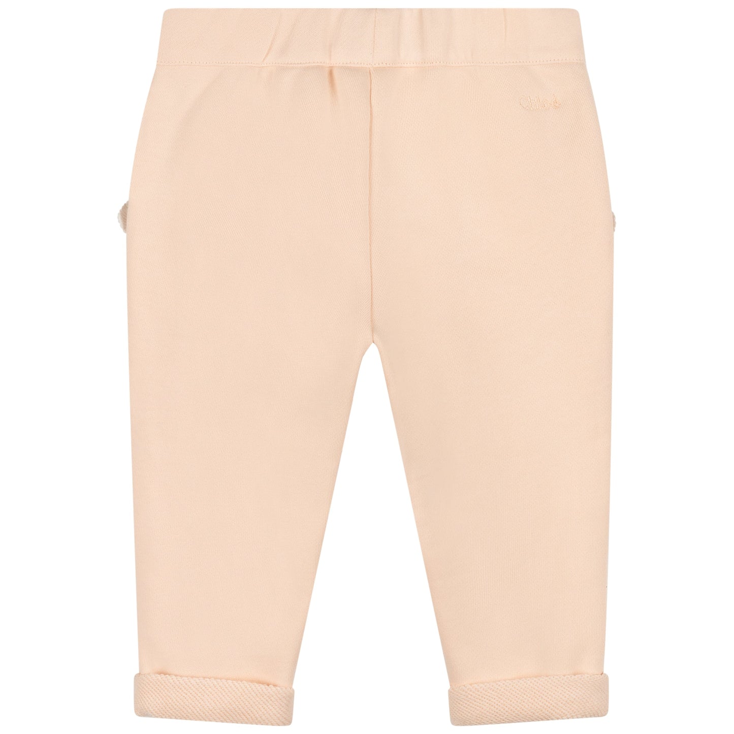 女婴粉色棉长裤