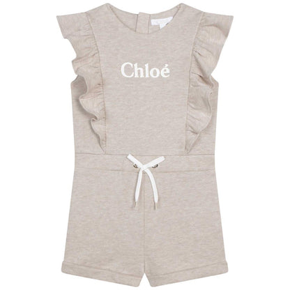 女婴米色连体衣