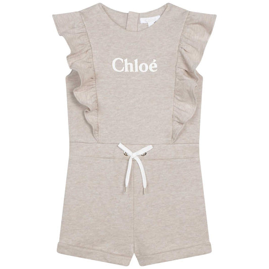 女婴米色连体衣