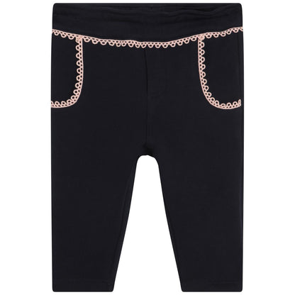 女婴藏青色长裤