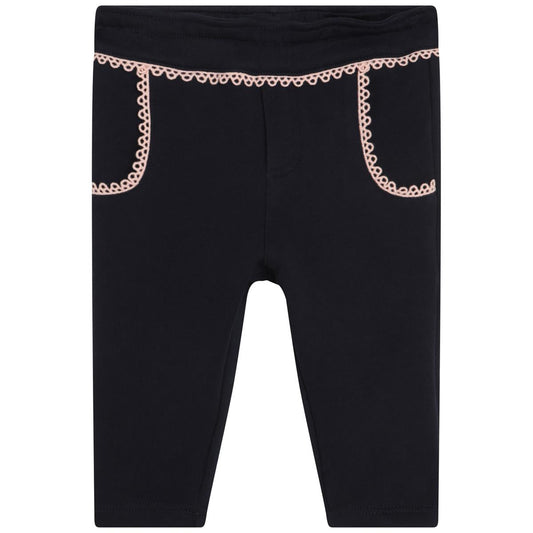 女婴藏青色长裤