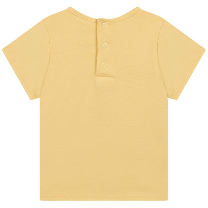 婴儿黄色棉T恤